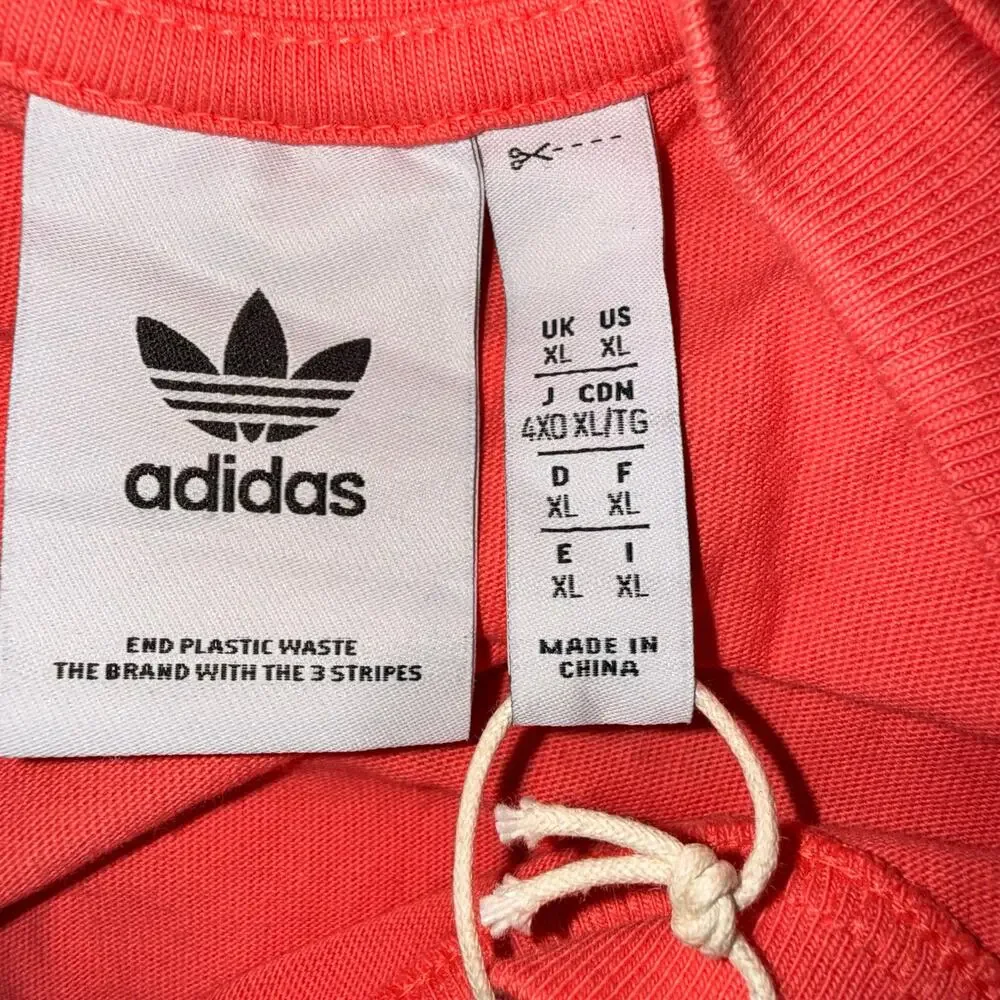 Adidas Original Adventure Boston Marathon Butterfly Pocket Tee Coral XL New